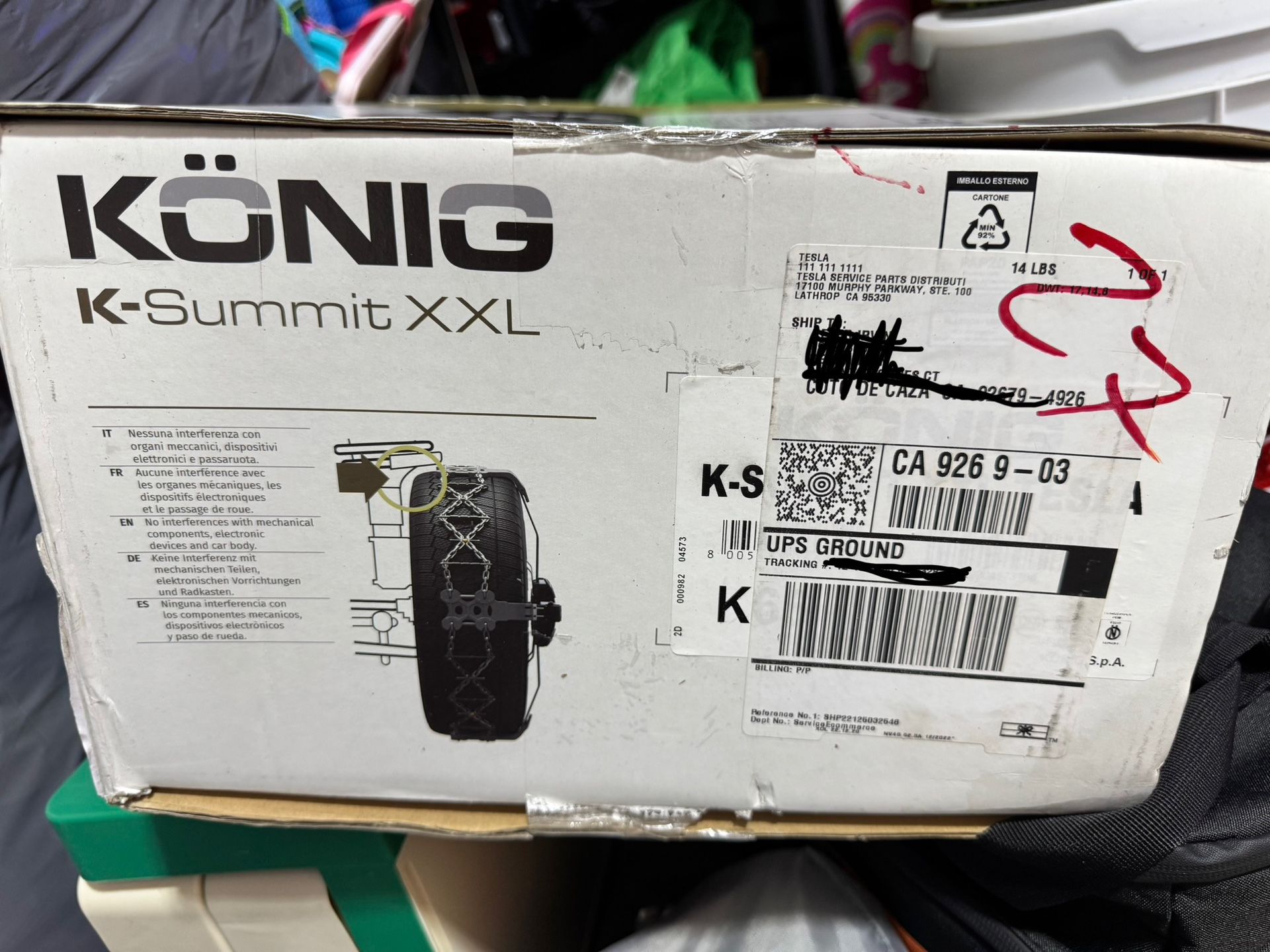 Konig Summit XXL K66 Tesla Tire Chains