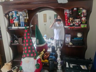 Dressers, mirror, shelves.  Bought at estate sale for a 1000