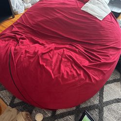 Bean Bag, Huge, Red, Clean 