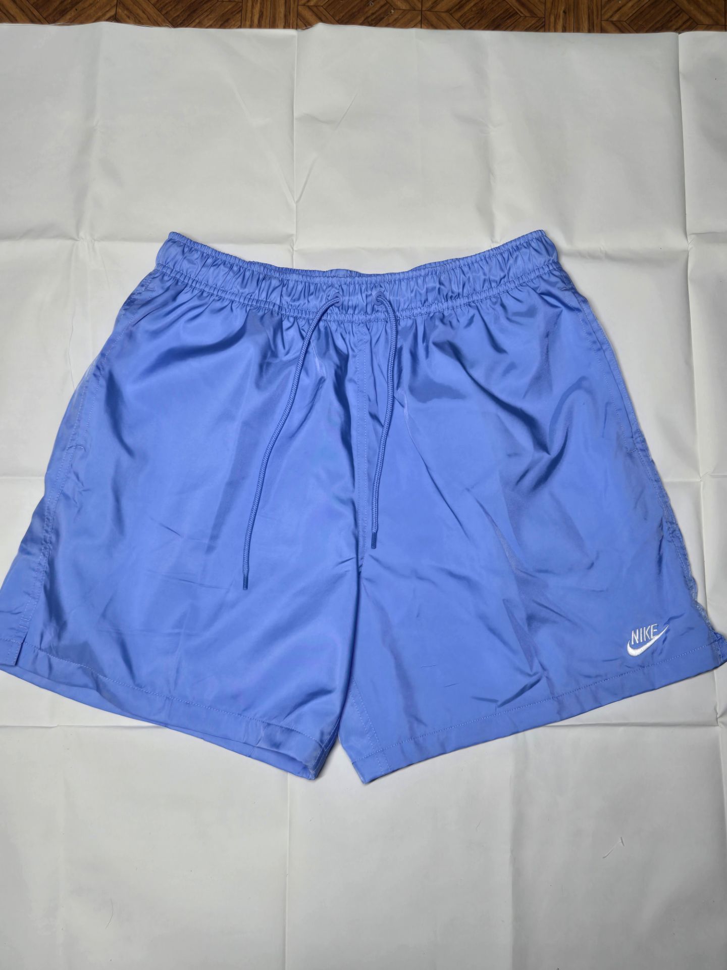 Baby Blue Nike Men's Woven Flow Shorts Medium