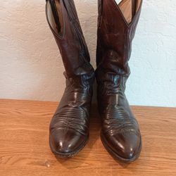 Men's Size 9 Brownish Leather Cowboy Boots 
