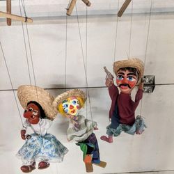 Vintage Mexican Marionettes 
