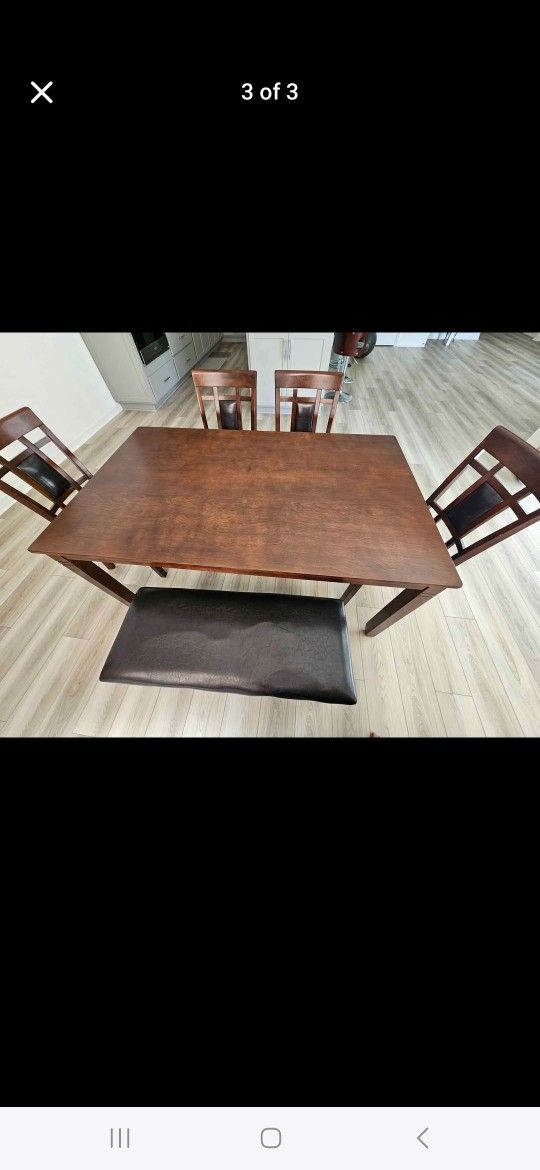 Dining Table With 4 Chairs And Bench