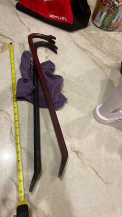 Pry Bar Vintage Crow Bar Wrecking Bar 23" Long, 3 lbs 4oz Heavy Duty Gooseneck