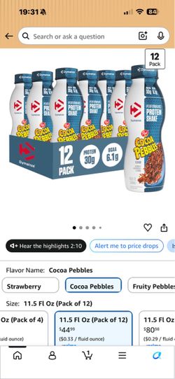 Dymatize Cocoa Pebbles Protein Shake 12-Pack