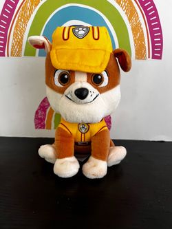 PAW PATROL RUBBLE 7 INCH PLUSH - NEW CONDITION