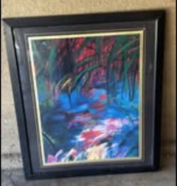 Cuadro Grande Enmarcado de Arte Abstracto - Danièle Rochon
