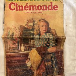 1950 Cinémonde Magazine – Ingrid Bergman Cover (Issue No. 844)