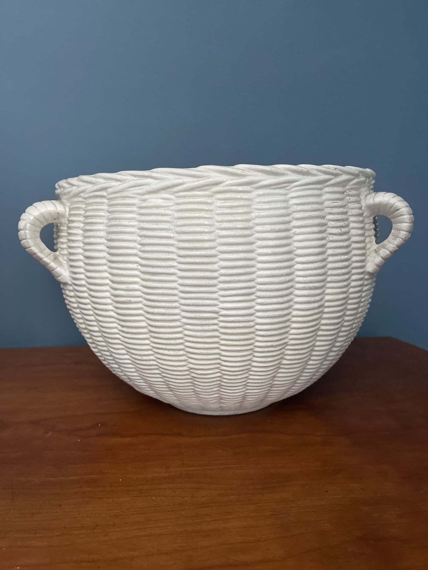Ceramic Wicker Style Plant Pot