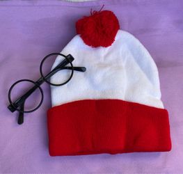 Where's Waldo Costume Hat and Glasses Set