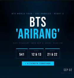 BTS CONCERT SOFI 9/2