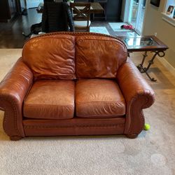 Leather Loveseat
