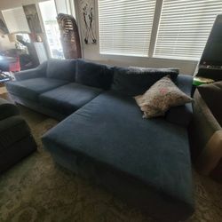 Living spaces two piece left arm sectional