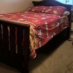 Full Bed Frame With Dresser And Nightstand 