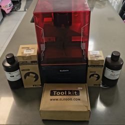 Elegoo Mars 4 Max 3d resin Printer Bundle (LCD Screen Needs Repair)