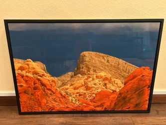 Framed red rocks art