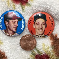 Tops Baseball pins  1956
