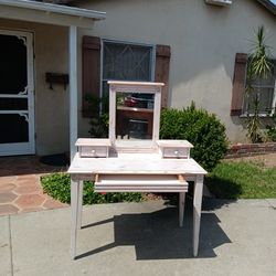 Pine white washed vanity