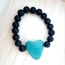Lava Heart Bracelet 