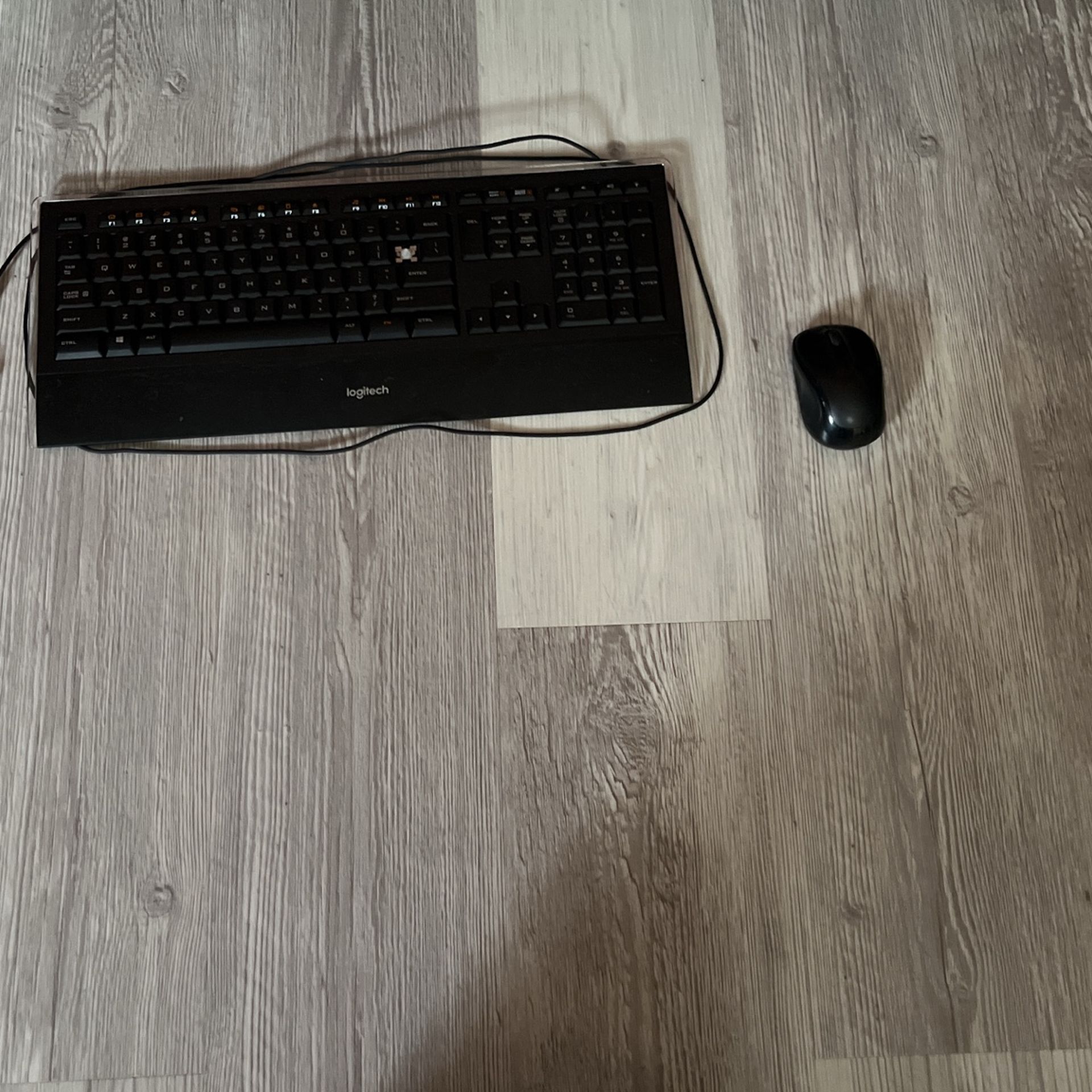 Wireless Mouse And Full Size Keyboard