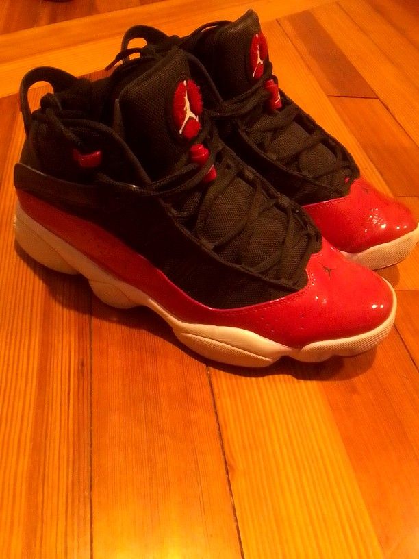 Jordan 11s Size 12 Black, Red, White