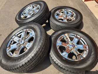 18" ford f150 chrome wheels and tires
