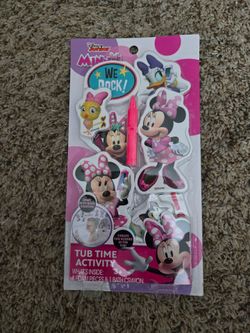 New Disney Tub Time Activity Foam Pieces  And Bath Crayon."CHECK OUT MY PAGE FOR MORE DEALS "