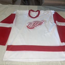 Ccm Detroit Red Wings Jersey Mens Xl Clean Vintage Mic White Maska 90s NHL Sewn