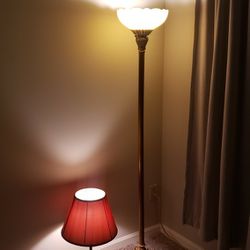 TWO LAMPS floor lamp and table lamp