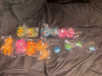 GLITTER SUGAR DUCK-12$.  GLITTER SUGAR BEAR-10 . BABY SUGAR-14.   DINOS SUGAR-8$ TABA  JELLYFISH-2$