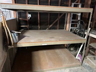 Wide 4’x6’ 3 tier garage shelf heavy duty