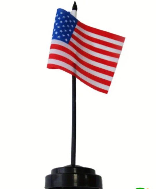 AMERICAN FLAG ON STAND