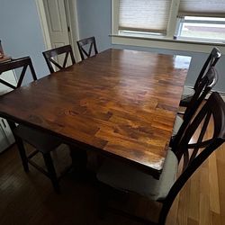 Dining table set for 6
