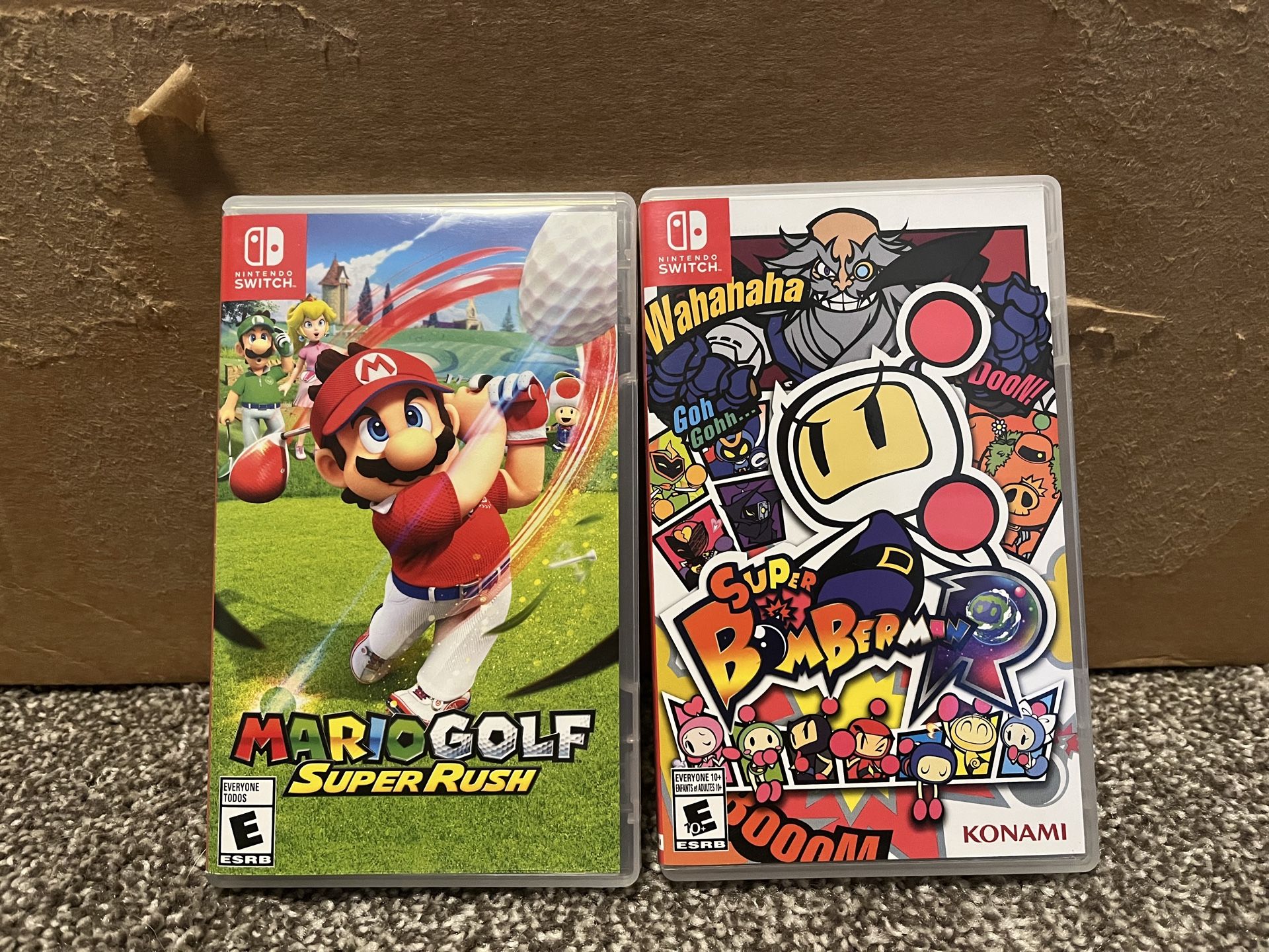 $11 NO GAMES - Mario Golf and Super Bomberman R for Nintendo Switch