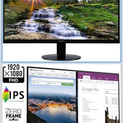 Acer SB220Q bi 21.5 Inch IPS Computer Monitor, Full HD, (1920 x 1080), Ultra-Thin, Zero Frame, (HDMI & VGA Port)