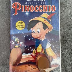 1985 PINOCCHIO, MASTERPIECE Edition, Vhs #239, Walt Disney Movie(Sealed)