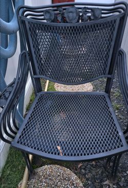 Wrought iron chairs (10 pcs)