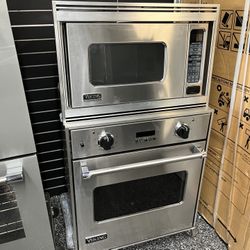 Viking Professional Stainless Steel 27” Microwave And Oven