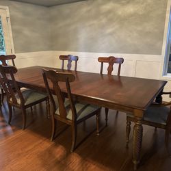 Ethan Allen dining table and chairs