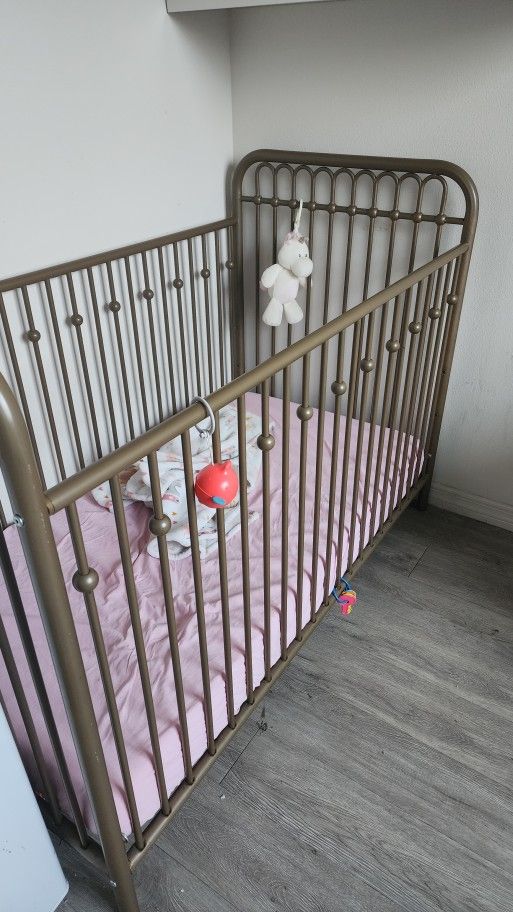 Gold Crib & Changing Table