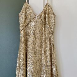  Beautiful  francesca's Women's Gold Dress Size XS - S