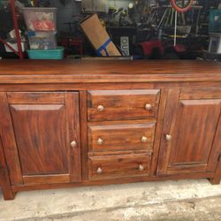 Buffet With Wine Holders 