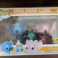 Stitch, Scrump, & Angel Funko Pop HT Exclusive