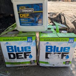 7.5 Gallons Of DIESEL EXHAUST FLUID (One 2.5 Gallon Preston Command Def; Two 2.5 Gallons Of Peak Blue Def)