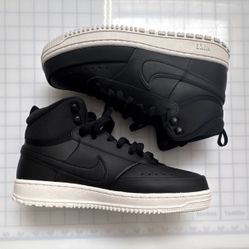 Nike Court Vision Winter Mid Black Phantom Leather Men's Sneaker DR7882-002