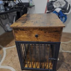 Dog Crate Night Stand End Table