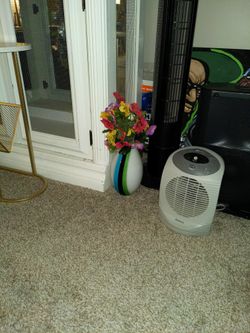 Contemporary Vase With Fake Flowers