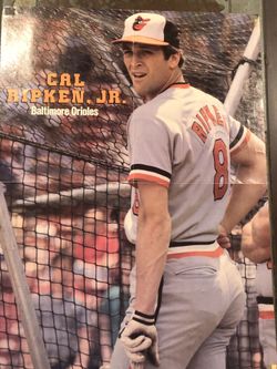 Mid-80’s 2-sided poster, Ripken Jr / Doc Gooden