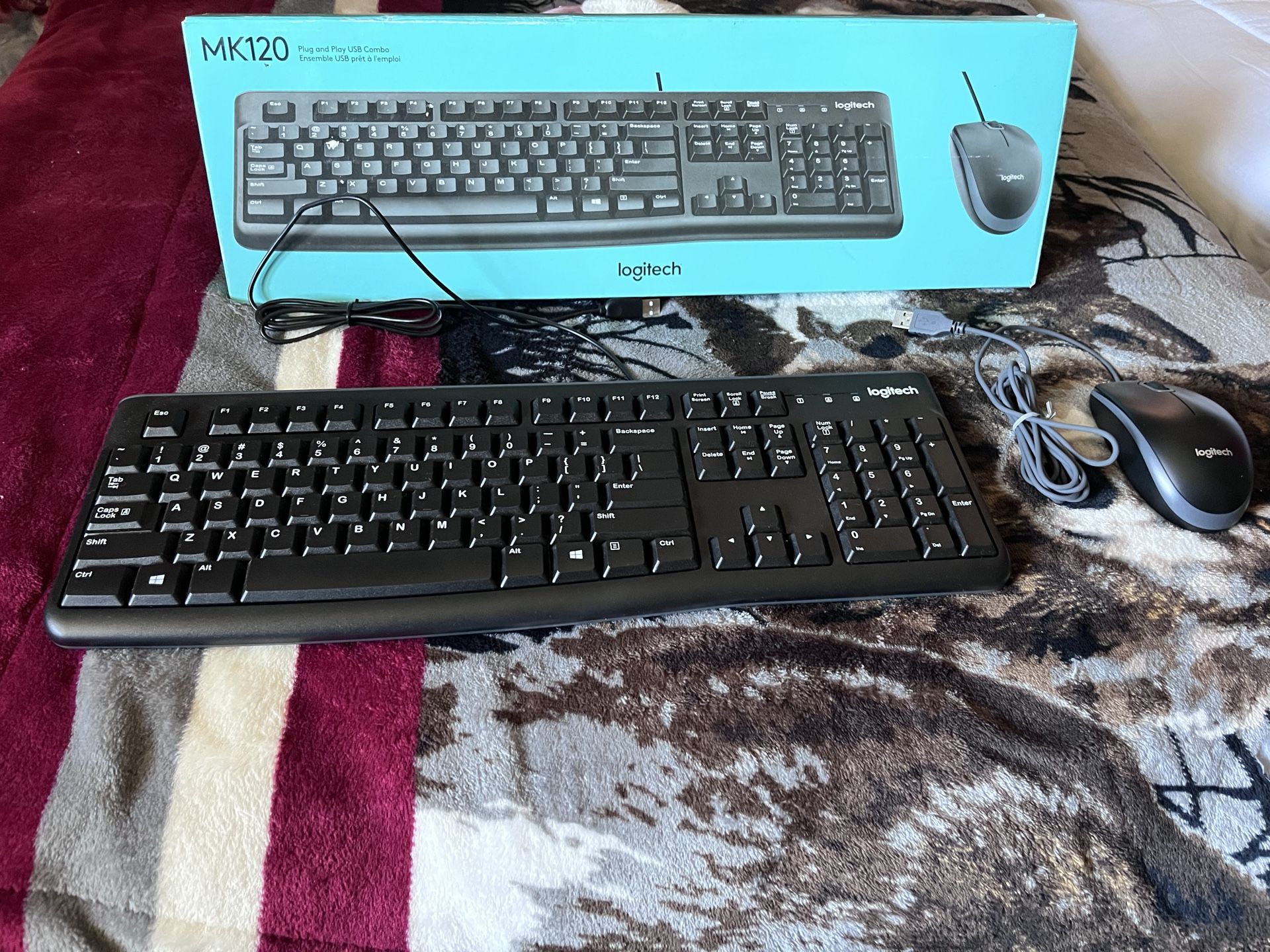 Logitech mouse and keyboard