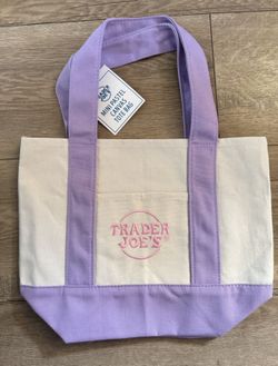 Trader Joe’s Mini Pastel Tote Bag Limited Edition